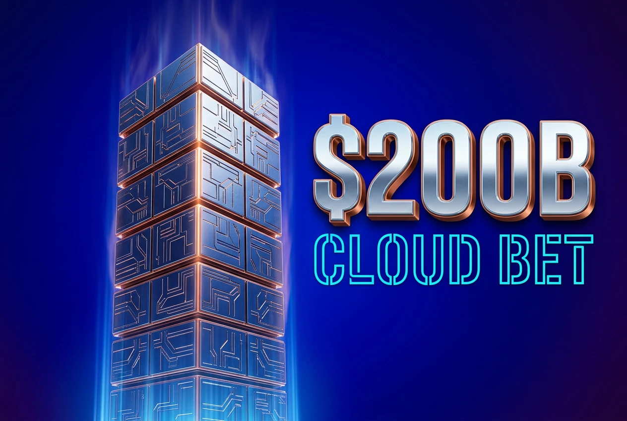 Anthropic two hundred billion dollar Google Cloud TPU compute commitment headline graphic.