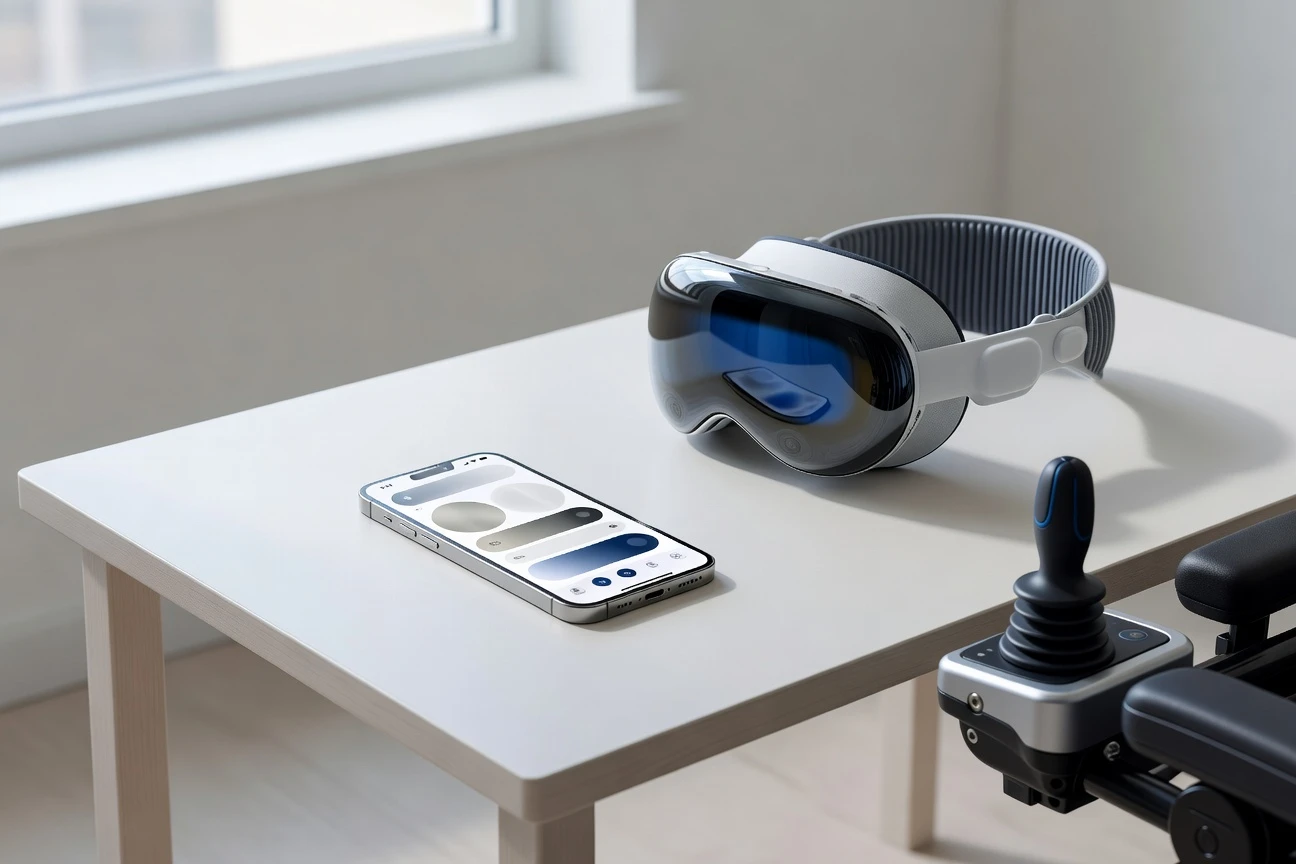Apple accessibility AI features bring VoiceOver and wheelchair controls.