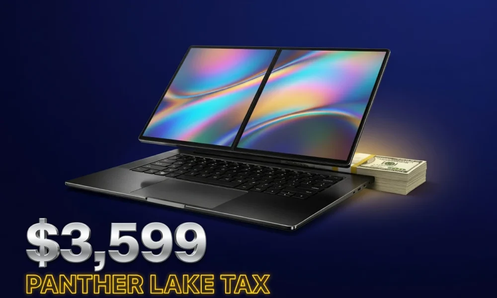 Asus ExpertBook Ultra Panther Lake business laptop with $3,599 US price tag.