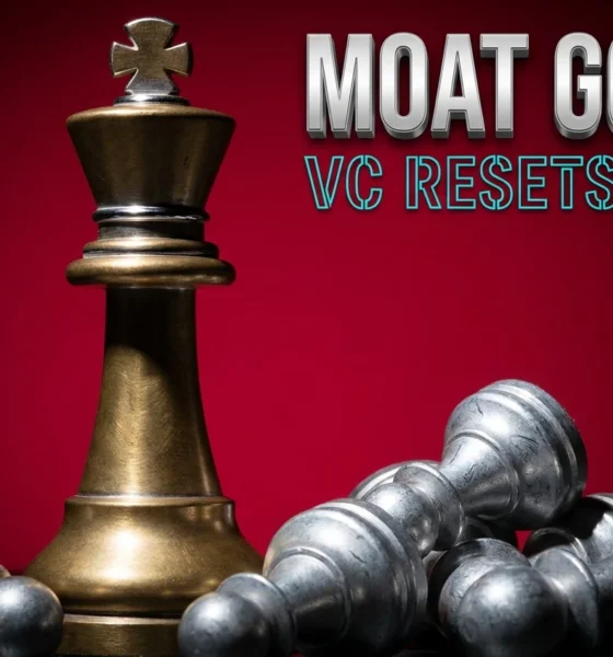 Brass chess king dominating scattered pawns symbolizing venture capital founder conviction shift.