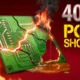 Burning fractured green PCB with melting amber resin and forty percent price shock overlay.
