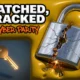 Cracked chrome padlock symbolizing GPT-5.5 and Mythos parity on AISI cyber benchmark tests.