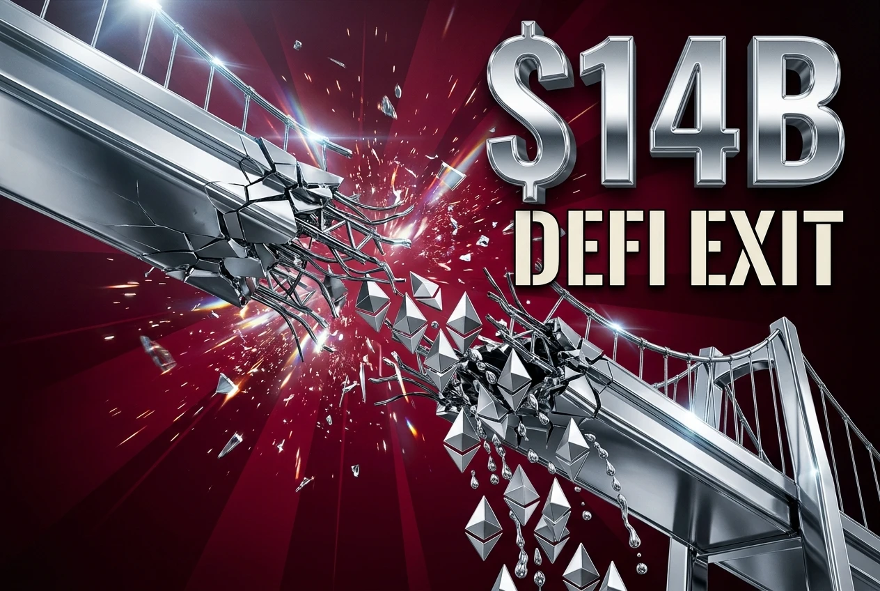 Cross-chain bridge collapse drives $14 billion DeFi exit after KelpDAO hack.