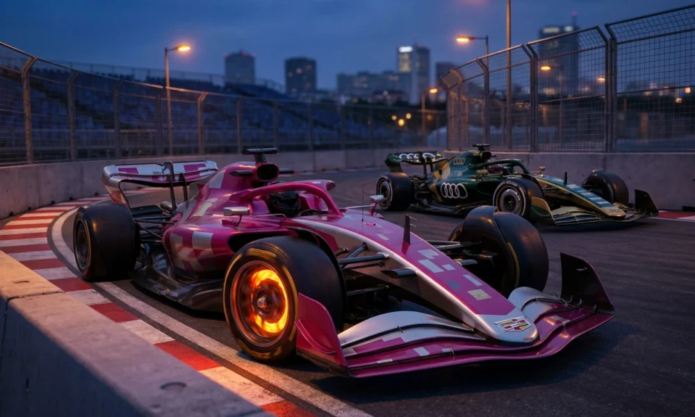 F1 25 2026 Season Pack launch with MADRING circuit and Audi Cadillac teams.