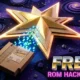 Glowing papercraft star with retro game cartridge announcing free Paper Mario ROM hack on PC.