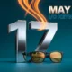 Google I/O 2026 keynote preview with Android 17 numeral and smart glasses concept.