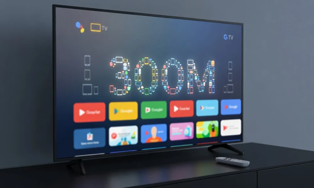 Google TV 300 million devices milestone shows slower growth ahead.