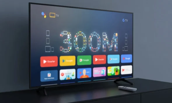 Google TV 300 million devices milestone shows slower growth ahead.