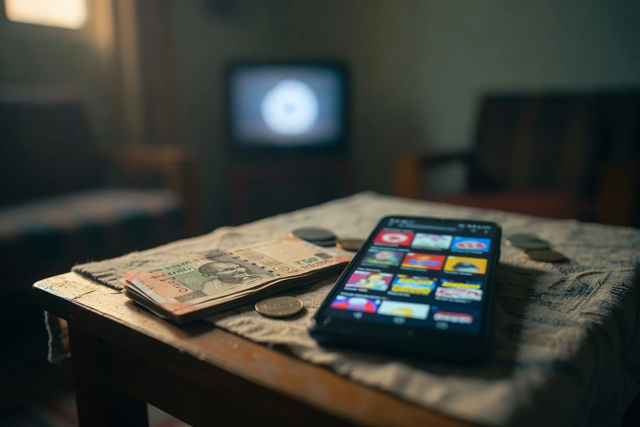 India OTT market monetisation gap widens as free streaming dominates.