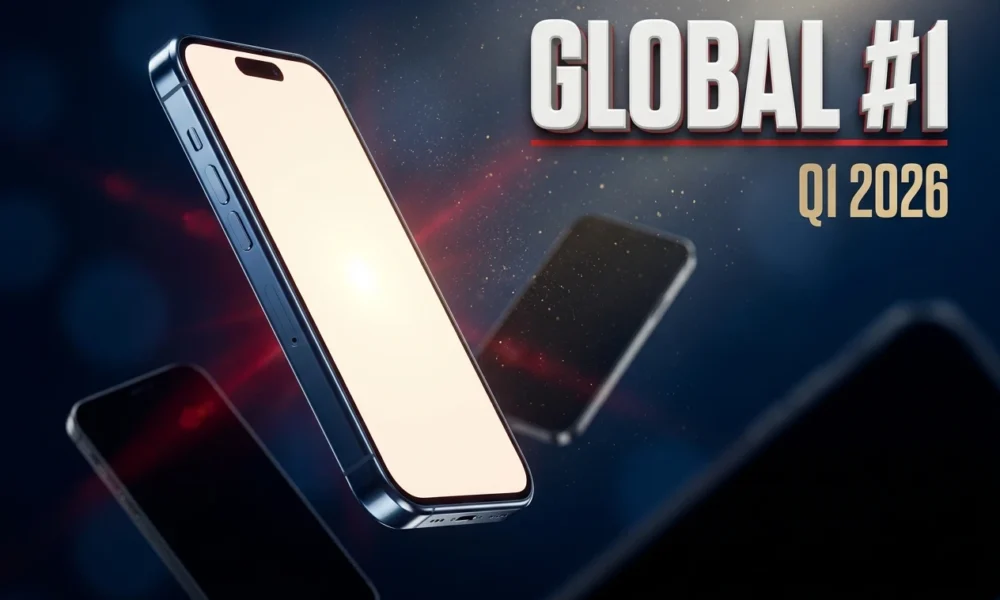iPhone 17 ranked best selling smartphone Q1 2026 with 6 percent global share.