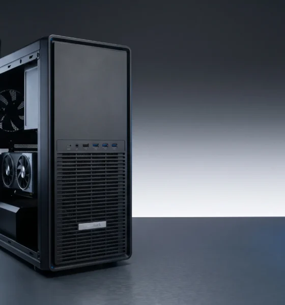 Lenovo ThinkStation P4 desktop workstation with AMD Ryzen PRO 9000 and NVIDIA RTX PRO 6000 Blackwell GPU.