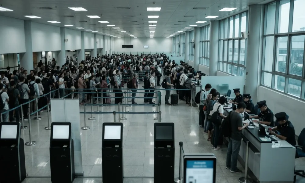 Malaysia immigration system crash strands thousands at border checkpoints in May 2026.