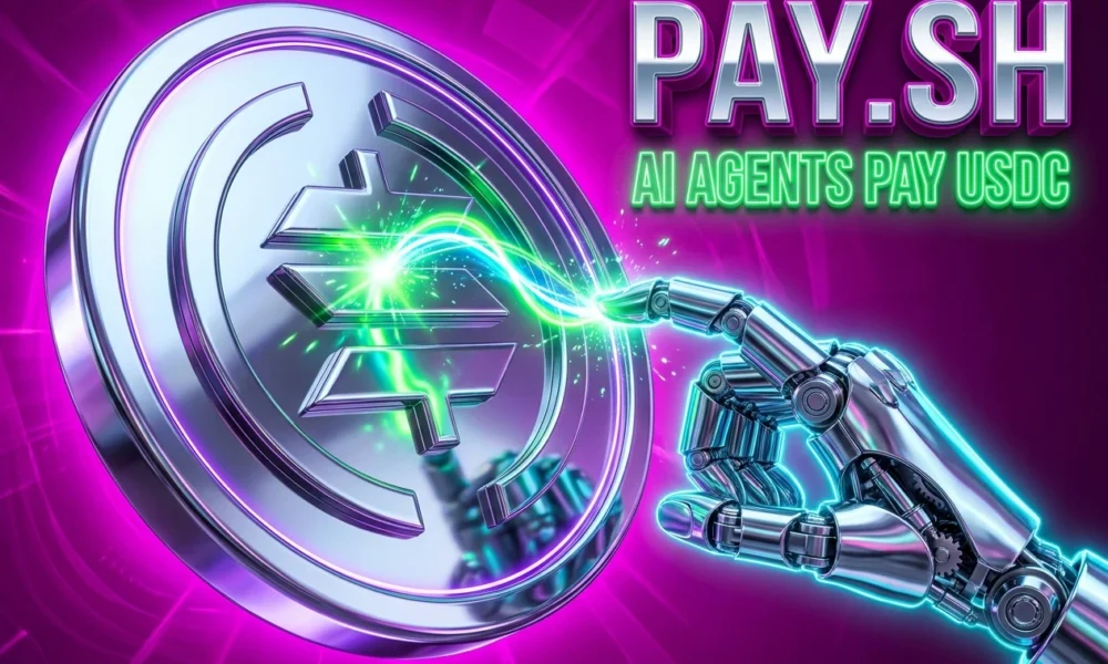 Solana Pay.sh USDC stablecoin gateway powering AI agent API payments on Google Cloud.