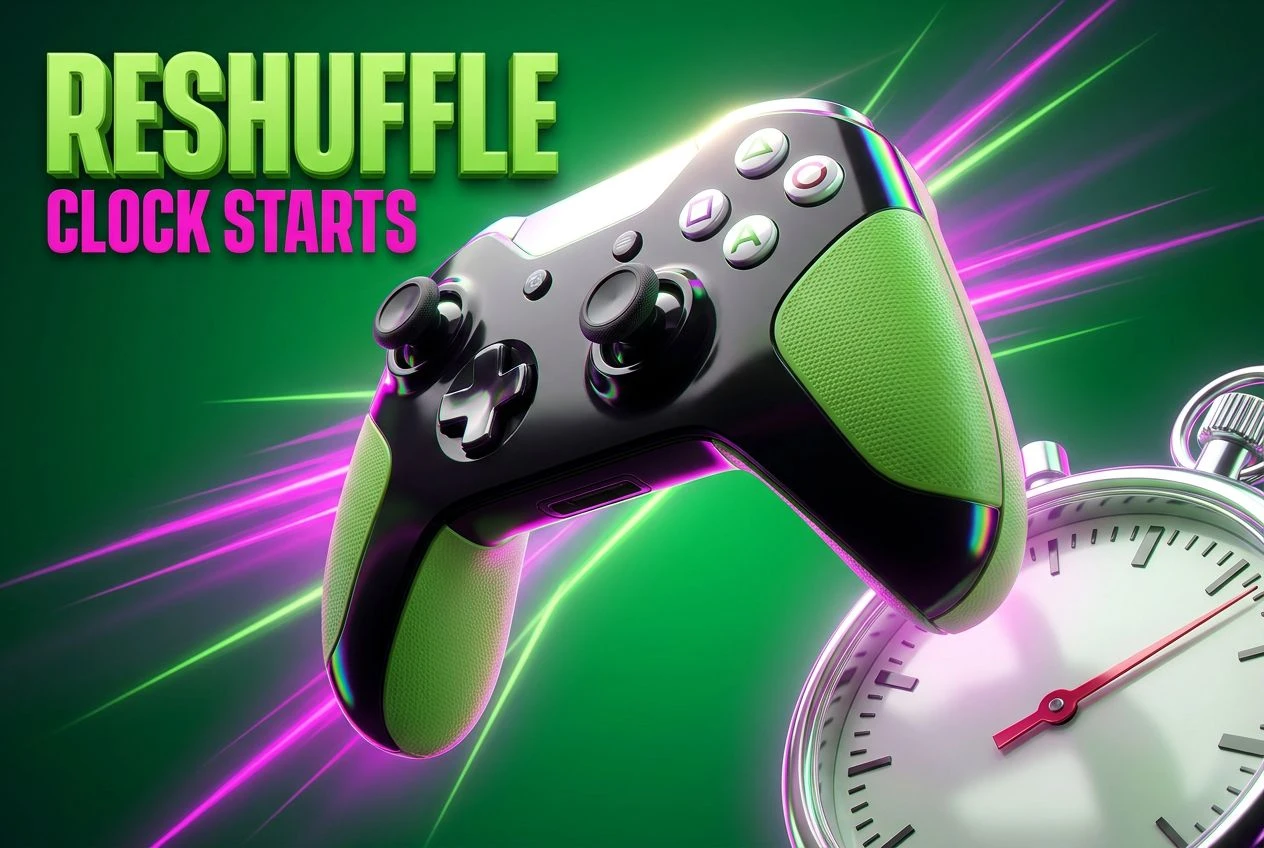Xbox controller surrounded by speed lines amid leadership shakeup with Project Helix on the horizon.