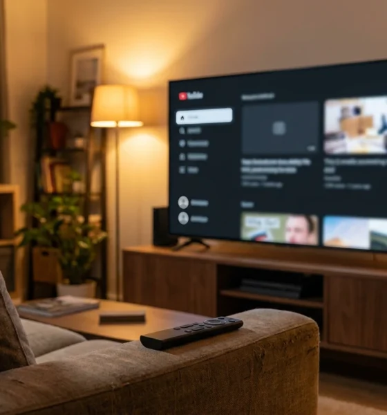YouTube Google TV sidebar update changes smart TV navigation.