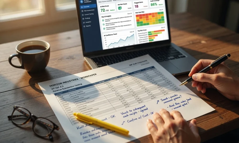 AI in audit and accounting firms with human validation