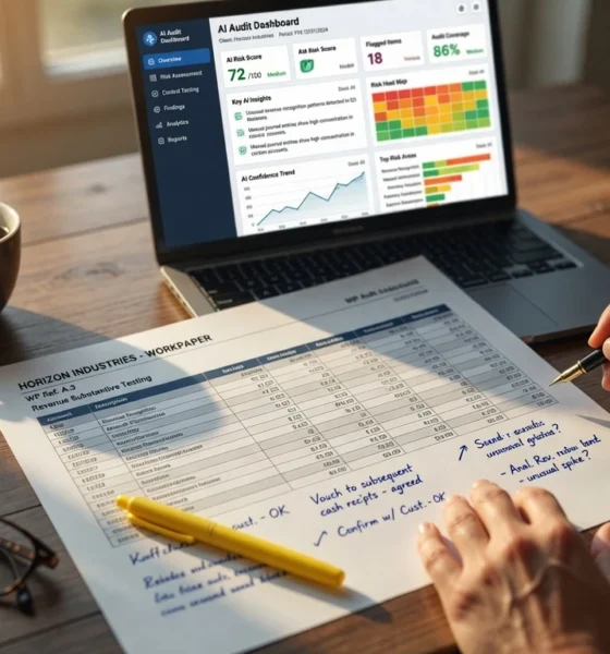 AI in audit and accounting firms with human validation