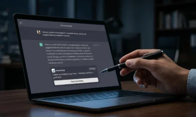 AI search advertising brand card in a chatbot response