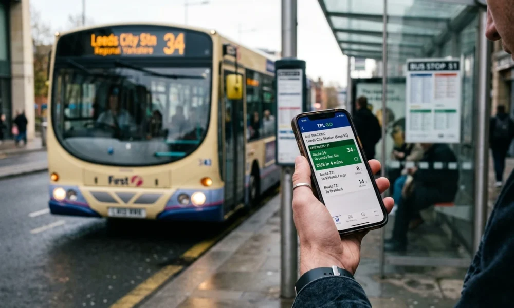 Arriva UK Bus Passenger app on commuter smartphone