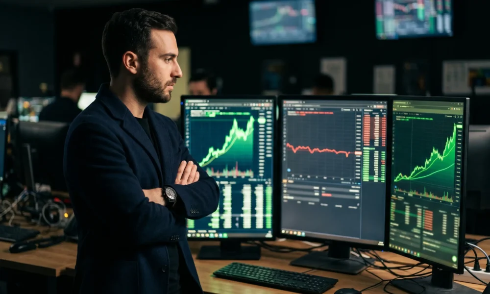 bitcoin recovery altcoin split June 2026 trading screens