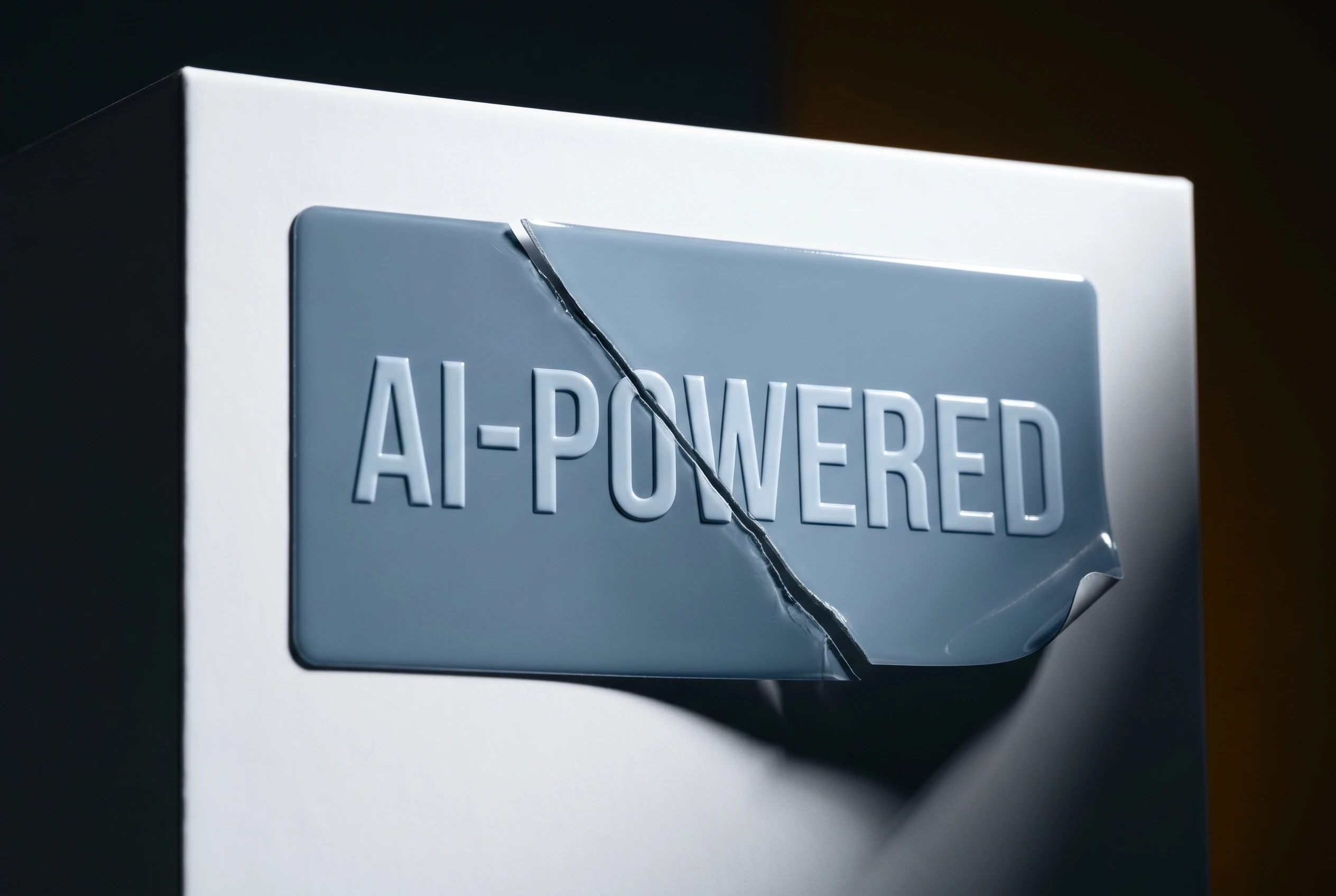 brands abandoning AI-powered marketing labels authenticity trust backlash