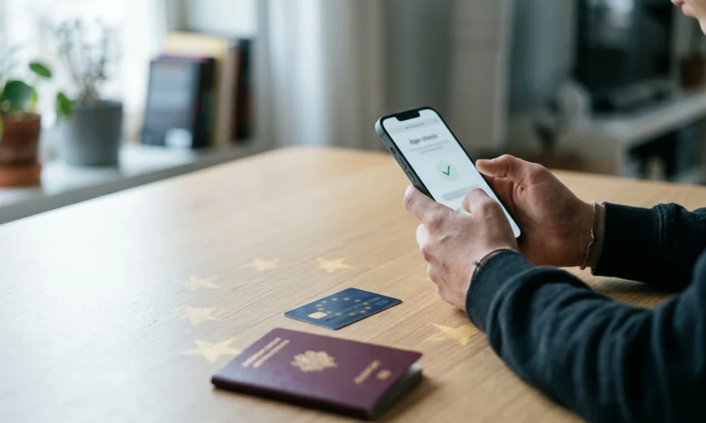 EU age verification app for children online safety and digital privacy.