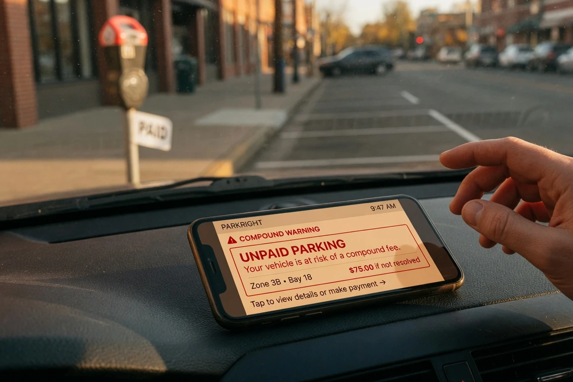 GoNet parking app summons notification feature proposal