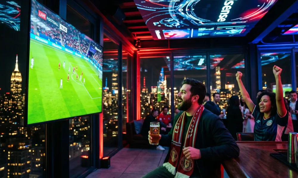 Hisense RGB MiniLED TV at FIFA World Cup 2026 fan experience