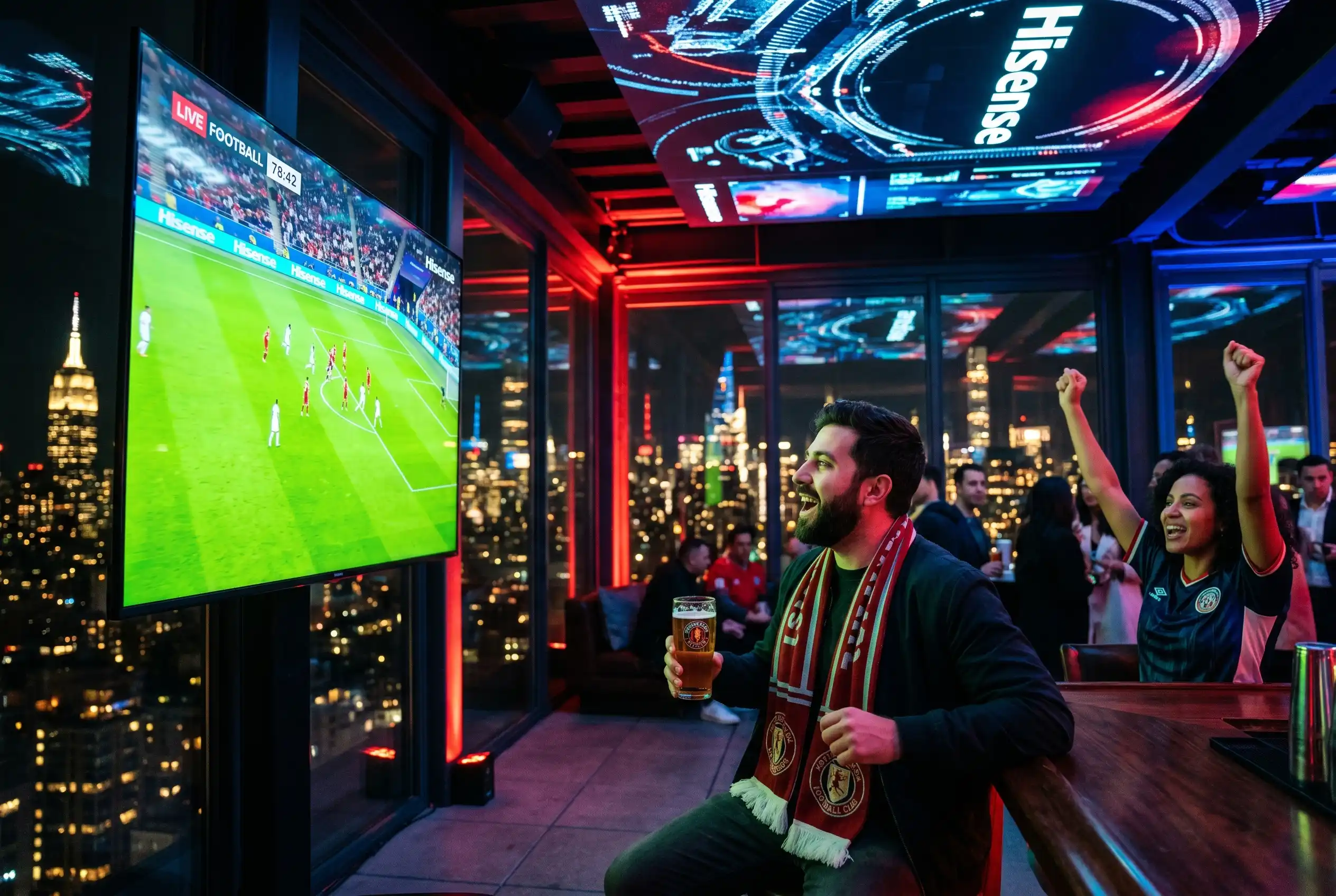Hisense RGB MiniLED TV at FIFA World Cup 2026 fan experience