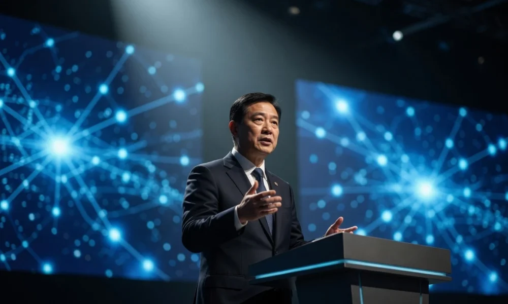 Huawei AI-centric network launch at MWC Shanghai 2026