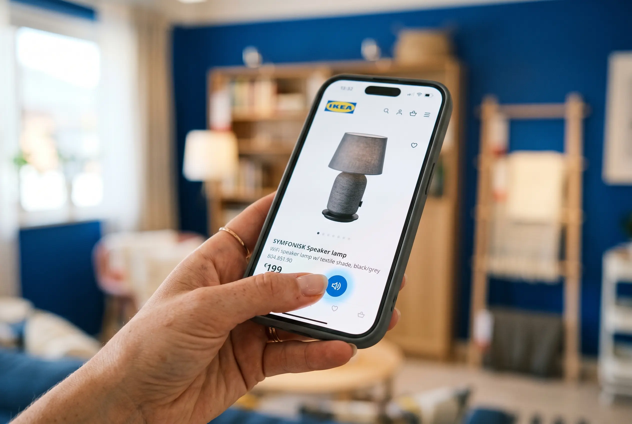 IKEA app pronunciation button for Swedish product names