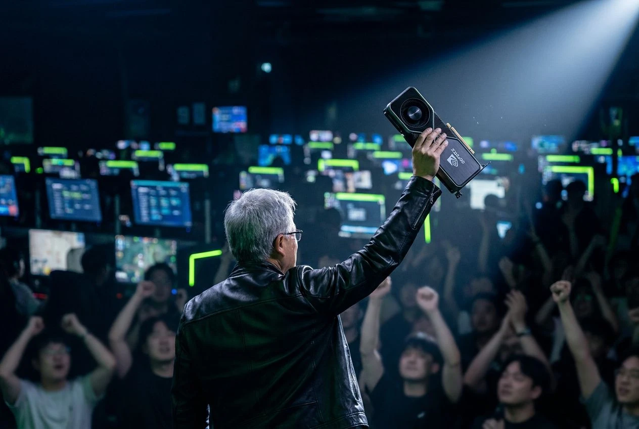 Jensen Huang Faker meeting T1 Seoul NVIDIA Korea visit