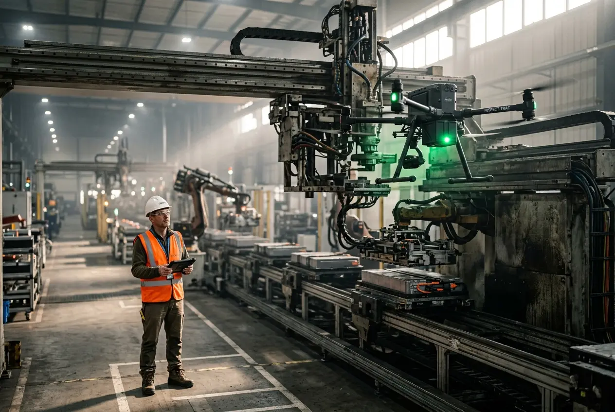 JLR drone factory inspection pilot at Electric Propulsion Manufacturing Centre