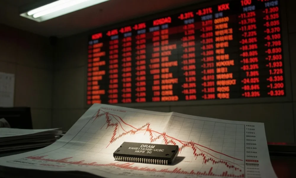 Kospi circuit breaker AI memory chip sell-off