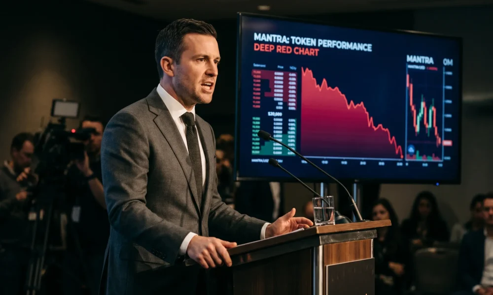 MANTRA token price action after the April 2025 crash
