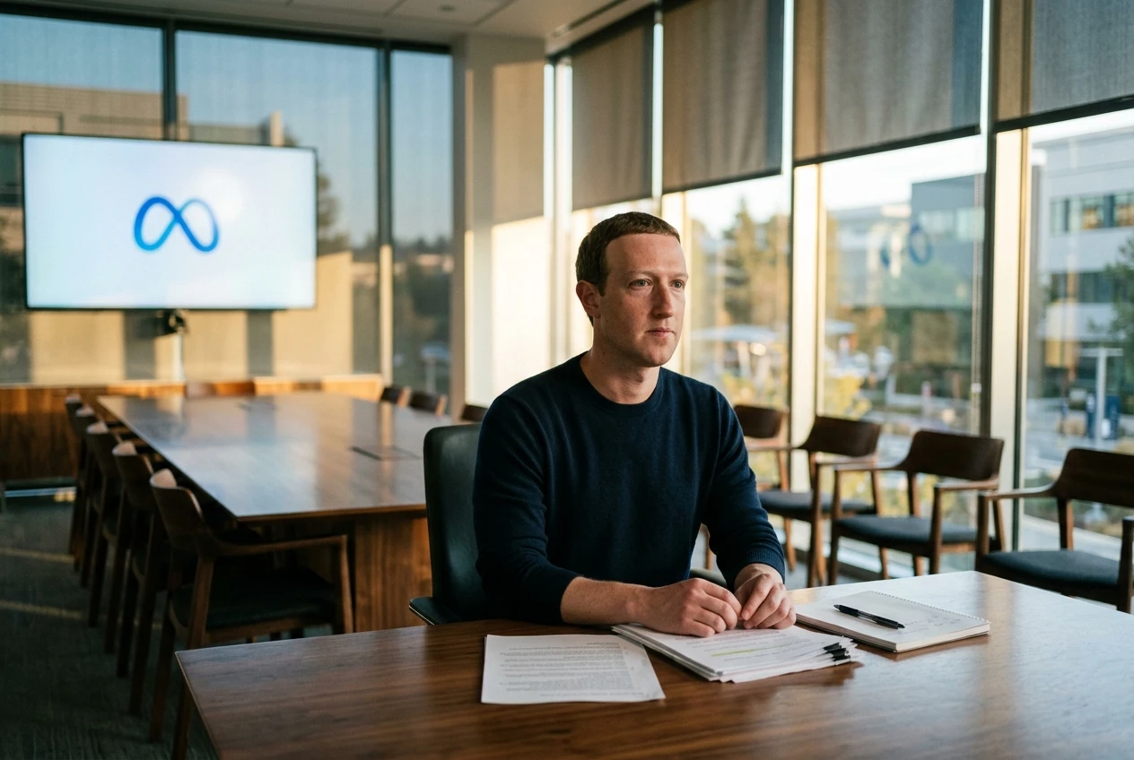 Meta CEO Mark Zuckerberg AI workforce transformation memo