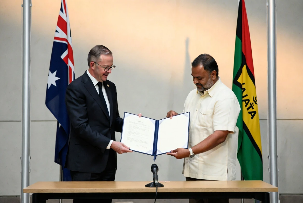 Nakamal Agreement between Australia and Vanuatu bars foreign bases
