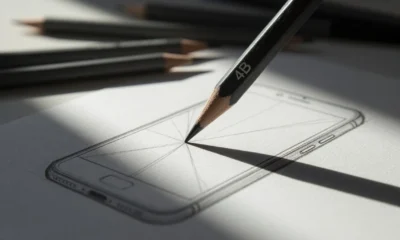 Nothing Phone 4b teaser pencil sketch concept