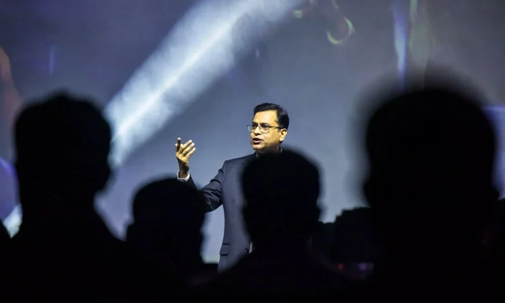 NPCI chief Dilip Asbe outlining AI plans for UPI