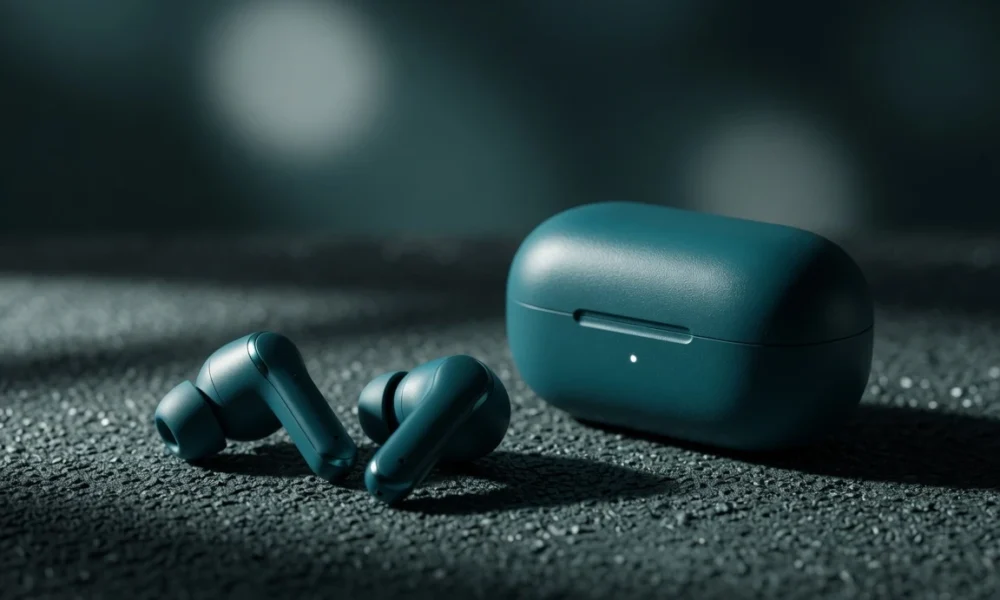 OnePlus Nord Buds 4 earbuds and charging case