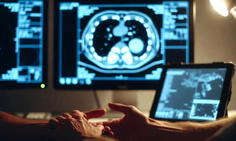 radiologist reviewing Eon AI flagged incidental findings