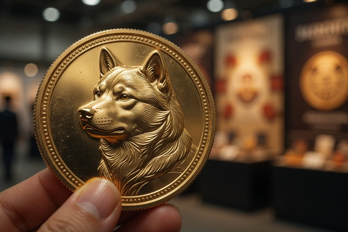 Rakuten Wallet physical SHIB souvenir coin Japan campaign