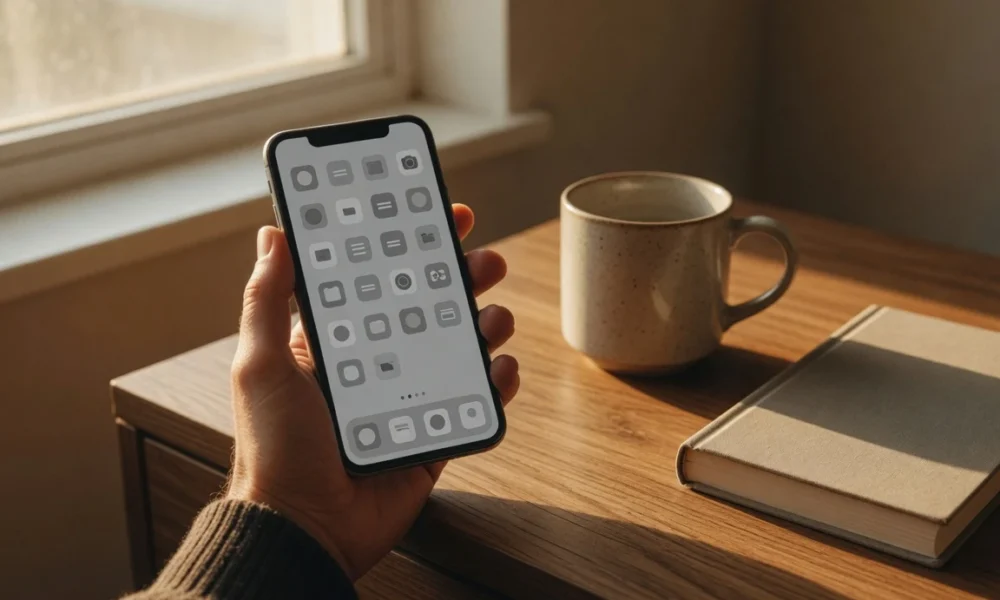 reduce screen time with phone settings and grayscale