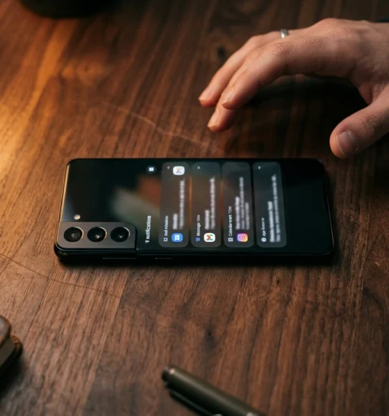 Samsung Galaxy S25 receiving June 2026 AI update on phone screen