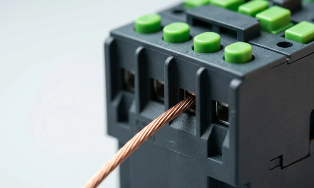 Schneider Electric SNAP IN TeSys Deca toolless contactor cutting motor control wiring time.