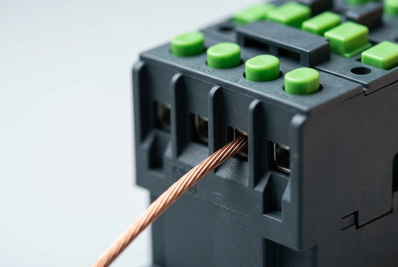 Schneider Electric SNAP IN TeSys Deca toolless contactor cutting motor control wiring time.