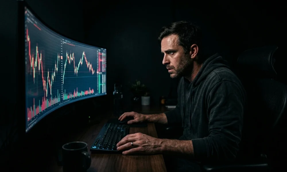 SpaceX SPCX crypto perpetual futures trading screen
