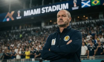 Steve Clarke Scotland coach at the World Cup waiting game