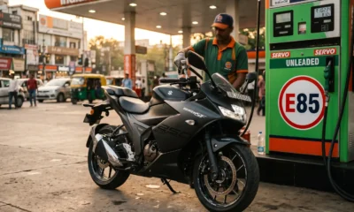 Suzuki Gixxer SF 250 Flex Fuel at E85 pump