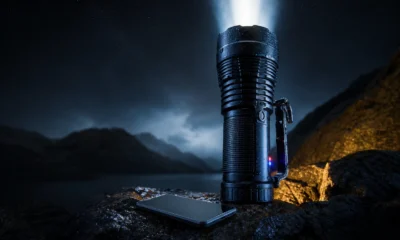 Acebeam X35 flashlight 20000 lumen dual battery searchlight launch